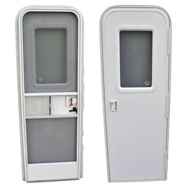 Ap Products AP Products 015-206319 RV Radius Entrance Door - 24" x 72", Polar White - 015-206319