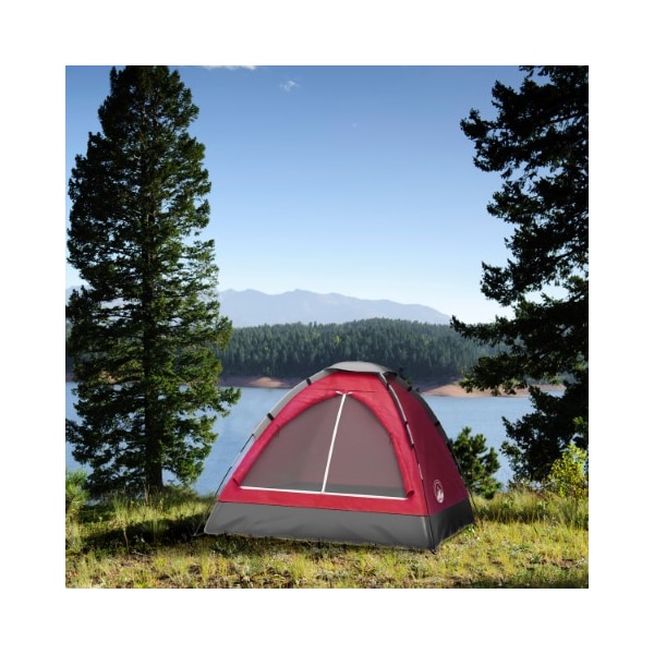 Leisure Sports Leisure Sports 2-Person Dome Tent, Ultralight for Camping, Dual Doors and Rain Fly, Red - 485219WBX