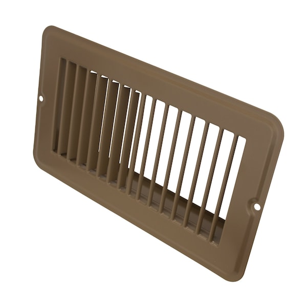 Creative Products 4 x 8 Floor Register, Brown, 4 x 8 Access opening, Common OEM Replacement - FR-0408-BRN