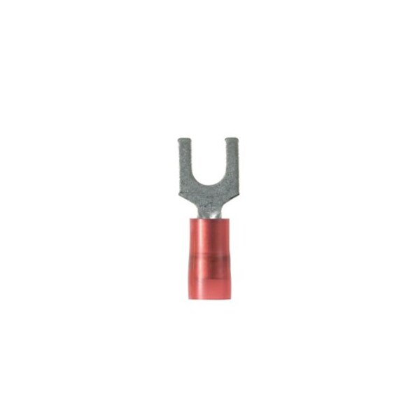 Panduit Fork Term, narrow tongue, Nyln Insul, 22 - 18, PN18-10FN-C, PK 100 - PN18-10FN-C