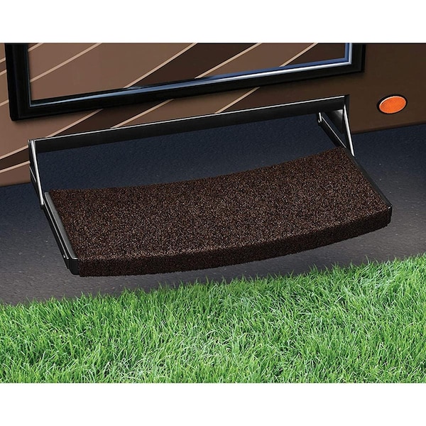 Powerhouse 22 in. Trailhead Universal RV Step Rug - Grizzly Brown - PO2110036