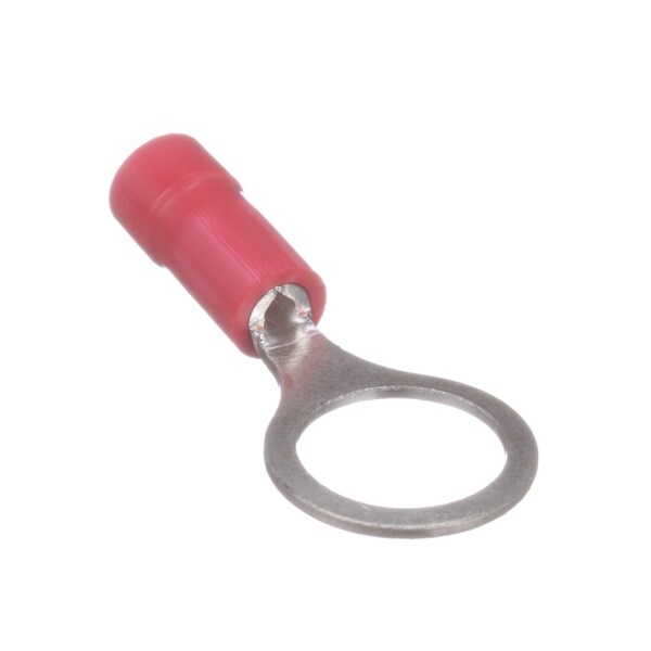 Panduit Ring Term, vinyl Insul, 22 - 18 AWG, 3/8" stud, PV18-38R-MY, PK 1000 - PV18-38R-MY