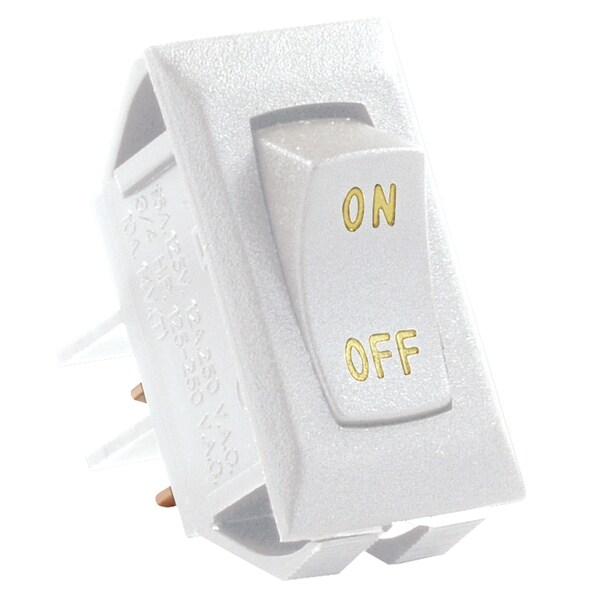 Jr Products JR Products 12581-5 Labeled On/Off Switches, Pack of 5 - White - 12581-5