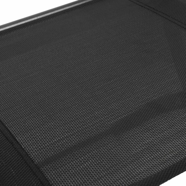 Flash Furniture Brazos Folding Chairs w/Black Flex Comfort Material Backs and Seats and Black Metal Frames, 4PK - 4-TLH-SC-097-BLK-02-GG