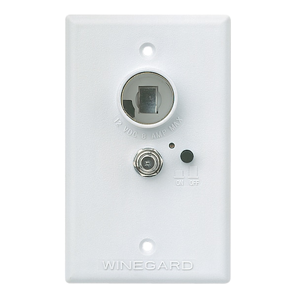 Winegard Winegard RV-7042 Wall Plate / Power Supply - White - RV-7042