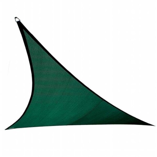 Gale Pacific Usa Inc Gale Pacific USA 473990 Coolaroo Coolhaven SHADE SAIL LARGE TRIANGLE 18'   Heritage Green with Fixing Kit - 473990