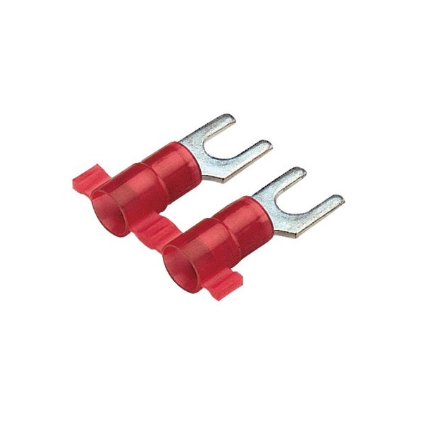 Panduit Fork Term, narrow tongue, Nyln Insul, 22 - 18, PN18-6FN-3K, PK 3000 - PN18-6FN-3K