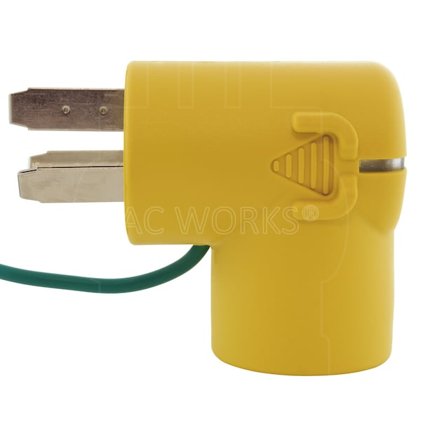 Ac Works NEMA 10-50P 3-Prong 50A Old Welder/Range Plug to 30A RV Adapter - RV1050TT