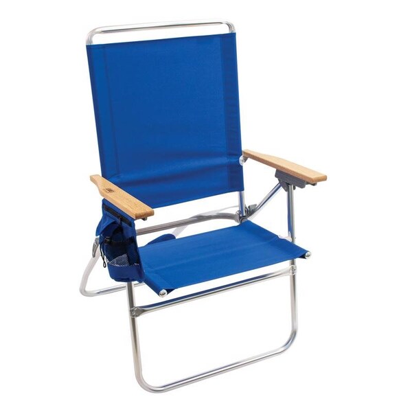 Rio Beach Rio Brands 7-Position Blue Beach Folding Chair - SC642-28PK4