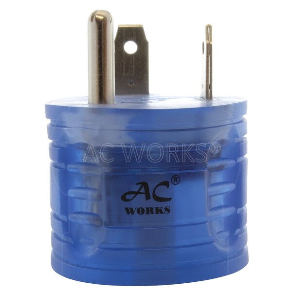 Ac Works RV 30A TT-30P Plug to 5-20R 15/ 20A Household Outlet with Power Indicator - RVTT520