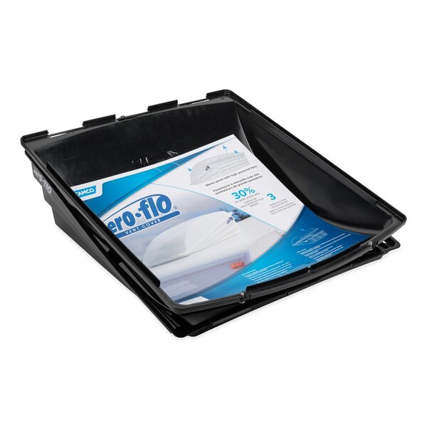Camco AERO-FLO ROOF VENT COVER-BLACK - 40711