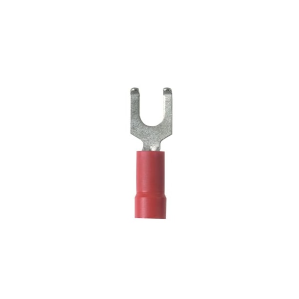 Panduit Flanged Fork Terminal, vinyl insulated,  - PV18-6FF-CY