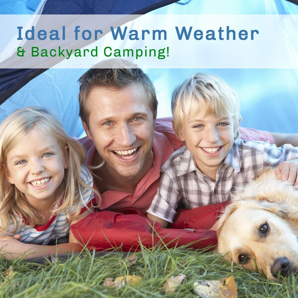 Wakeman Lightweight Kids Sleeping Bag - Carrying Bag Included - For Camping by Outdoors Pink/Black - 75-CMP1071
