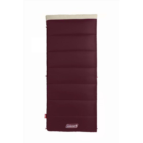 Coleman Coleman Autumn Glen Burgundy Sleeping Bag 2 in. H X 33 in. W X 75 in. L 1 pk - 2000035897
