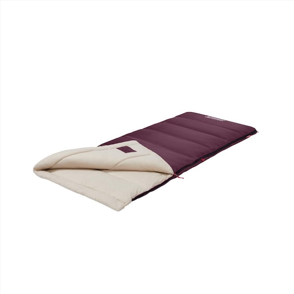 Coleman Coleman Autumn Glen Burgundy Sleeping Bag 2 in. H X 33 in. W X 75 in. L 1 pk - 2000035897