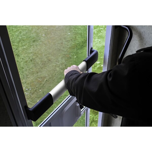 Camco RV SCREEN DOOR, CROSS BAR, WIDE, BLACK - 42188