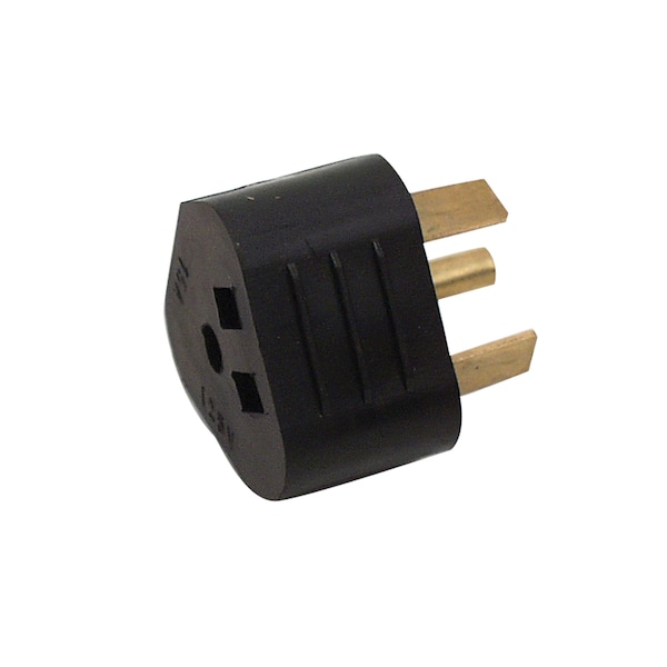 Valterra Valterra A10-3015A Mighty Cord Adapter Plug - 30AM to 15AF, Black (Bulk) - A10-3015A