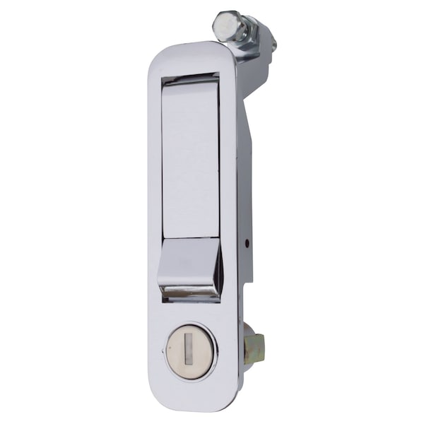 Global Pivot Latch, Long Body, Short Arm, Locking, Chrome - PL-LSL-10212-PC-1PK