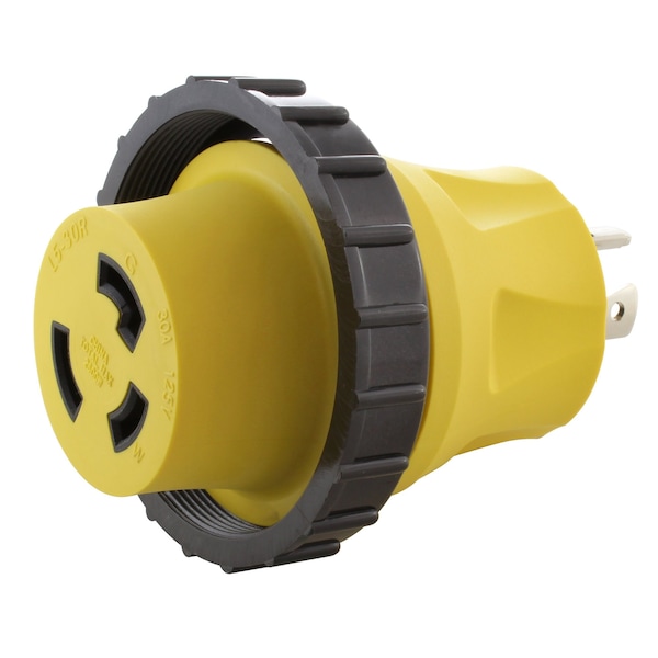 Ac Works Generator 20A 4-Prong Plug to 30A RV/Marine L5-30R Female Connector - RVL1420M30
