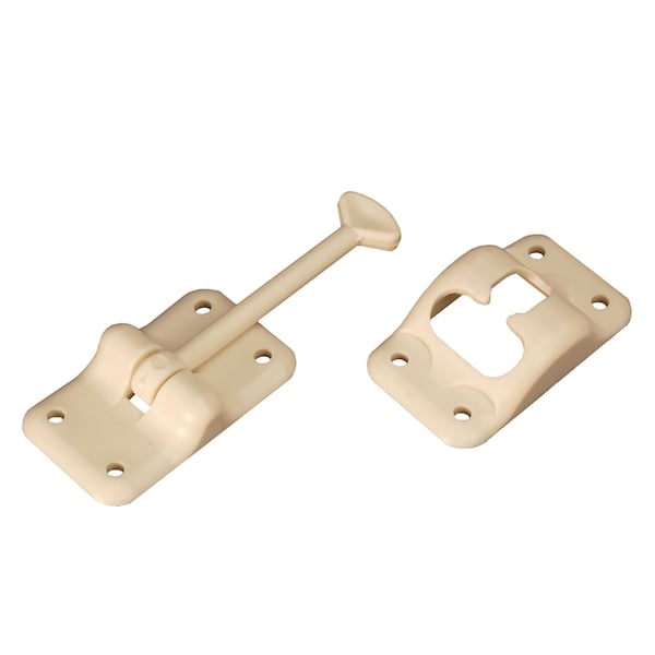 Rv Designer RV Designer E233 Plastic T-Style Entry Door Holder - Colonial White, 3-1/2" - E233