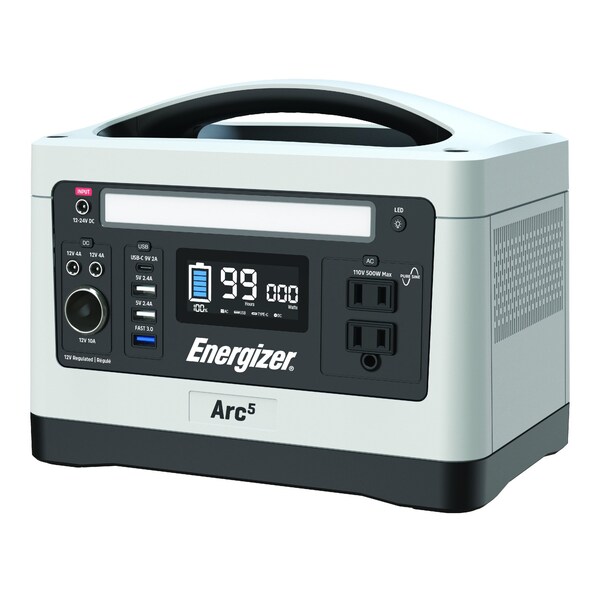 Energizer Arc5 Lithium Ion Power Station - 500W - ENRPWRSTNAB