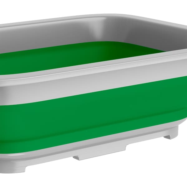 Wakeman Collapsible Ice Bucket - 10-Liter Portable Multi-Use Basin for Camping by Green - 75-CMP1036