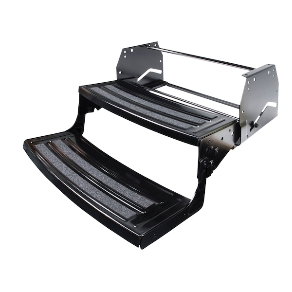 Lippert Lippert 432682 24" Radius Corner Manual Step - Double, 6.5" Rise - 432682