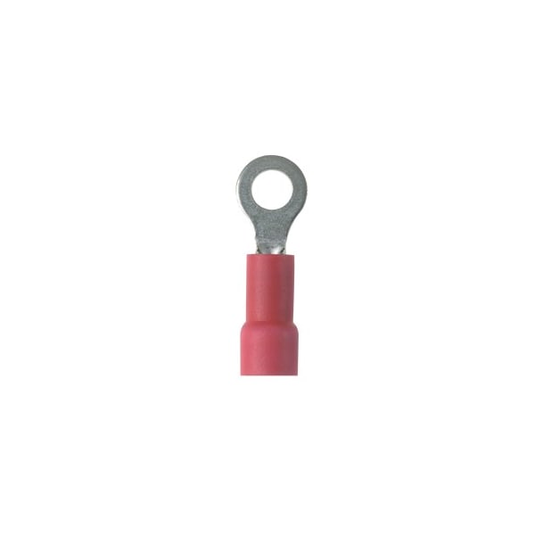 Panduit Ring Terminal, exp vinyl Insul, 22 - 18 AWG, PV18-14RX-MY, PK 1000 - PV18-14RX-MY