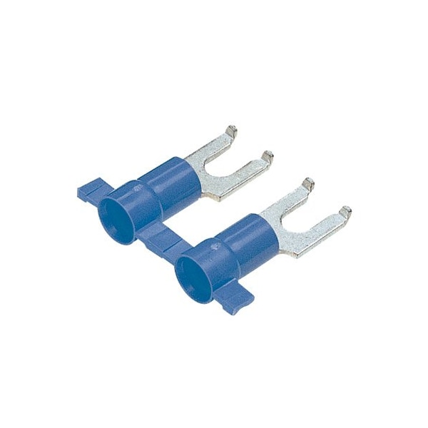 Panduit Flanged Fork Terminal, vinyl insulated, 16 -, PV14-6FFB-3K, PK 3000 - PV14-6FFB-3K