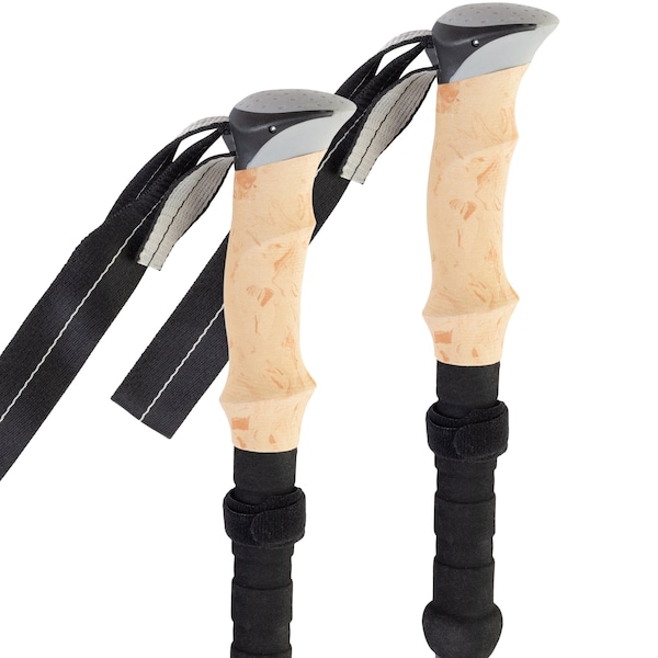 Wakeman Collapsible Walking Sticks - Set of 2 Foldable Trekking Poles for Hiking by Wakeman Black - 75-CMP1119