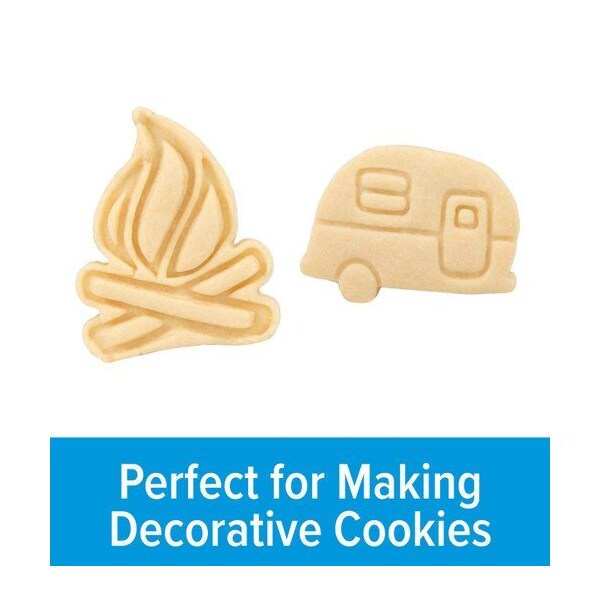 Camco LIFE IS BETTER AT THE CAMPSITE - COOKIE CUTTERS, 2 PK (CAMPER & CAMPFIRE) - 53369