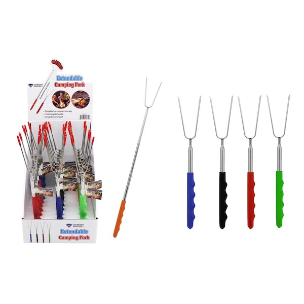 Diamond Visions Diamond Visions Assorted Extendable Camping Fork 23 in. L 1 pk - 22-2222574