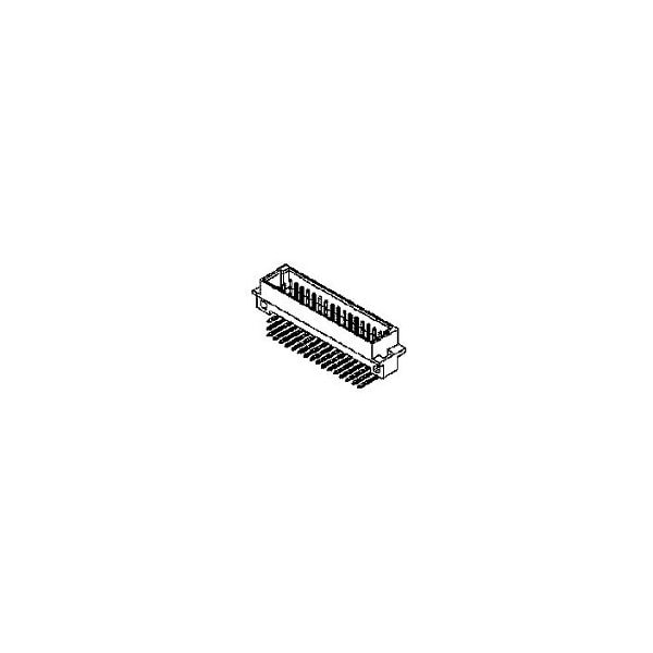 Molex Board Euro Connector, 96 Contact(S), 3 Row(S), Male, Right Angle, 0.1 Inch Pitch, Solder Terminal,  - 850030567