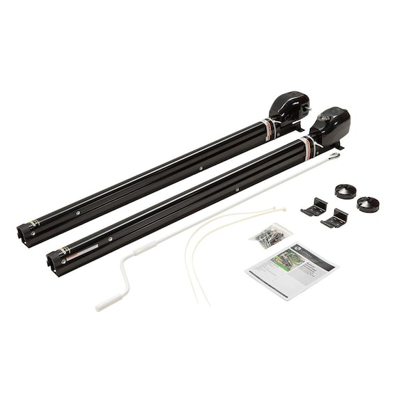 Lippert UNIVERSAL AWNING HARDWARE - SOLERA HYBRID 69 INCH - INFINITE - AM KIT - BLACK - 434727