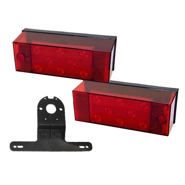 Peterson LIGHTSCLEARANCE AND TAIL RV Tail Light LED Can Be Submerged In Water Rectangular With 856856L - V947
