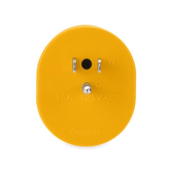 Camco 15M/30F AMP POWERGRIP ADAPTER, 125V/1875W, BULK, CSA - 55222