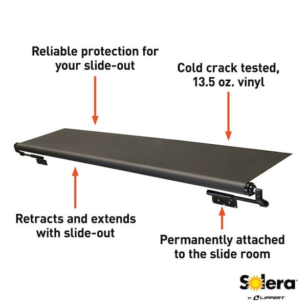 Lippert 14FT SLIDER-14FT WHITE-W HRDWRE-WHITE - V000163301