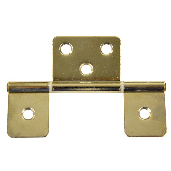Jr Products JR Products 70625 Non-Mortise Hinge - Brass - 70625