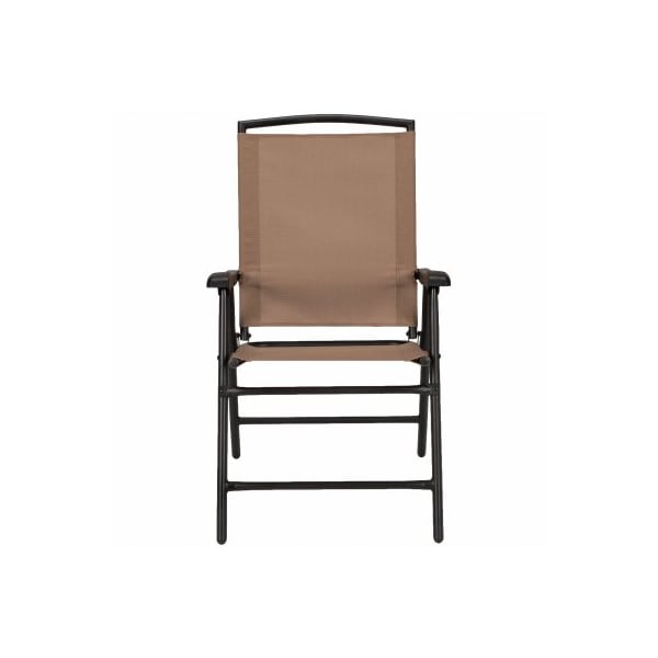 Woodard Cm FS Mocha STL FLD Chair - RXTV-1921-FC-M