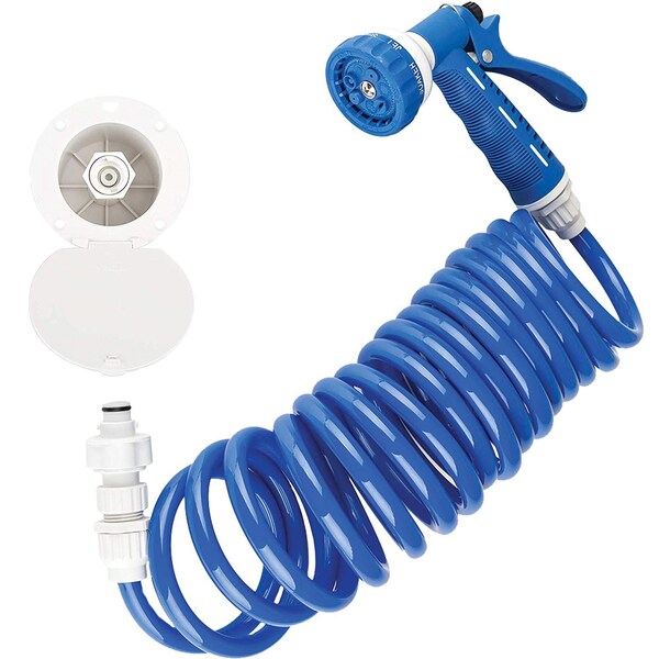 Dura Faucet RV EXTERIOR SPRAY DOCK KIT QC - DF-SA188-WT