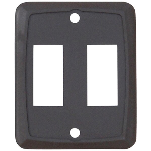 Valterra Products Double Switch Face Plate Cover, Brown - VLPDG7218VP