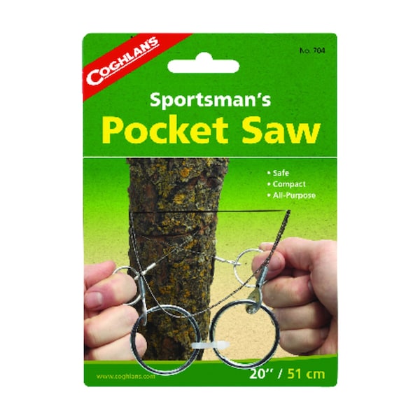 Coghlans Coghlan's Sportsman's Pocket Saw Silver Camp Saw 6.5 in. H X 1/2 in. W X 20 in. L 1 pk - 704