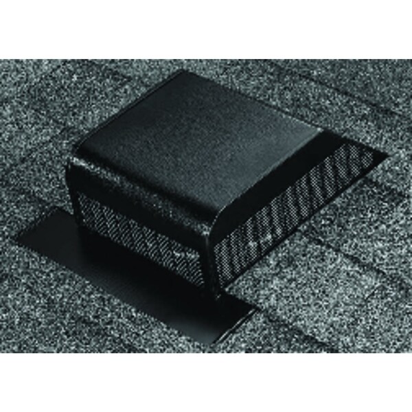 Air Vent Air Vent 3.6 in. H X 15 in. W X 16 in. L X 9 in. D Black Aluminum Roof Vent Assembly - 85282