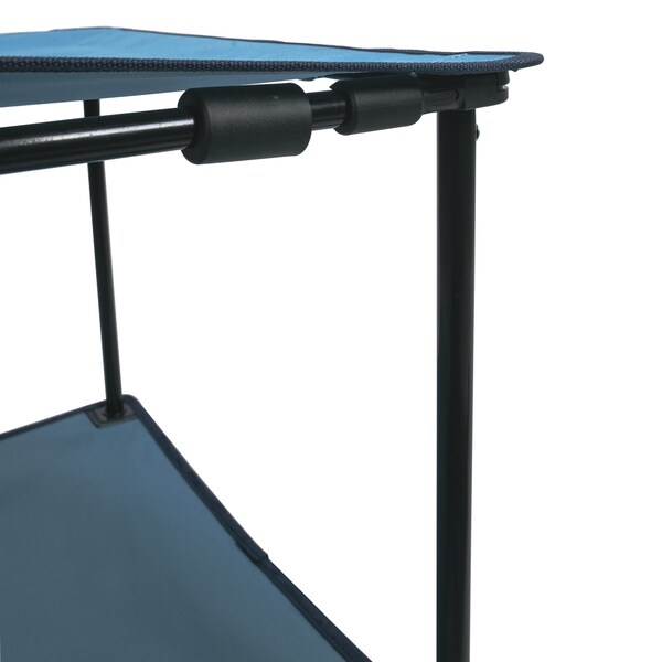 Life Is Good Blue 22'' Square Compact Folding Beach Table - FTS22LG-24SL-1
