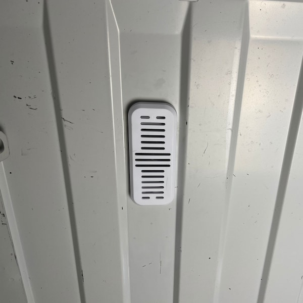 Ava-Matic Slim-Matic Wind-Powered Rotating Roof Vent for Vans, RVs, Trailers, Campers, White, Rectangle Shutter - AVA5210