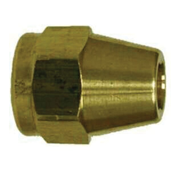 Midland Industries Midland Metal 10-017 SAE 45 Degree Flare Short Rod Nut - 3/8 in., 5 Pack - 10-017