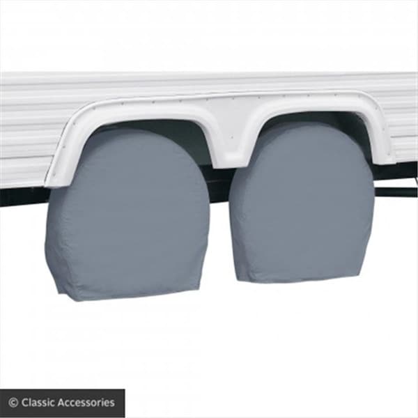 Classic Accessories 84161001 29-31.75 In. RV Windshield Cover - Gray, 2PK - C1H-84161001