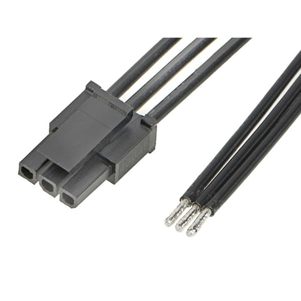 Molex Micro-Fit 3.0 Female-To-Pigtail Off-The-Shelf (Ots) Cable Assembly, Single Row - 2147512033
