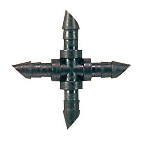 Raindrip Raindrip R399CT 4-Way Barbed Cross  0.25 in. - 7198930