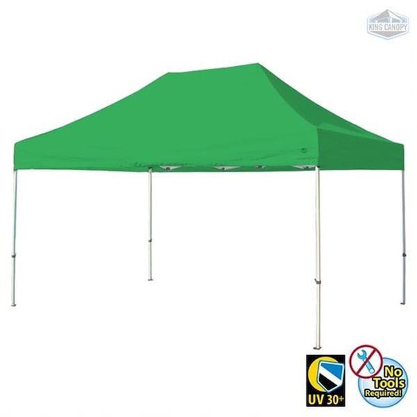 Entretenimiento 10 x 15 ft. White Frame Instant Pop Up Tuff Tent with Green Cover - EN3677419